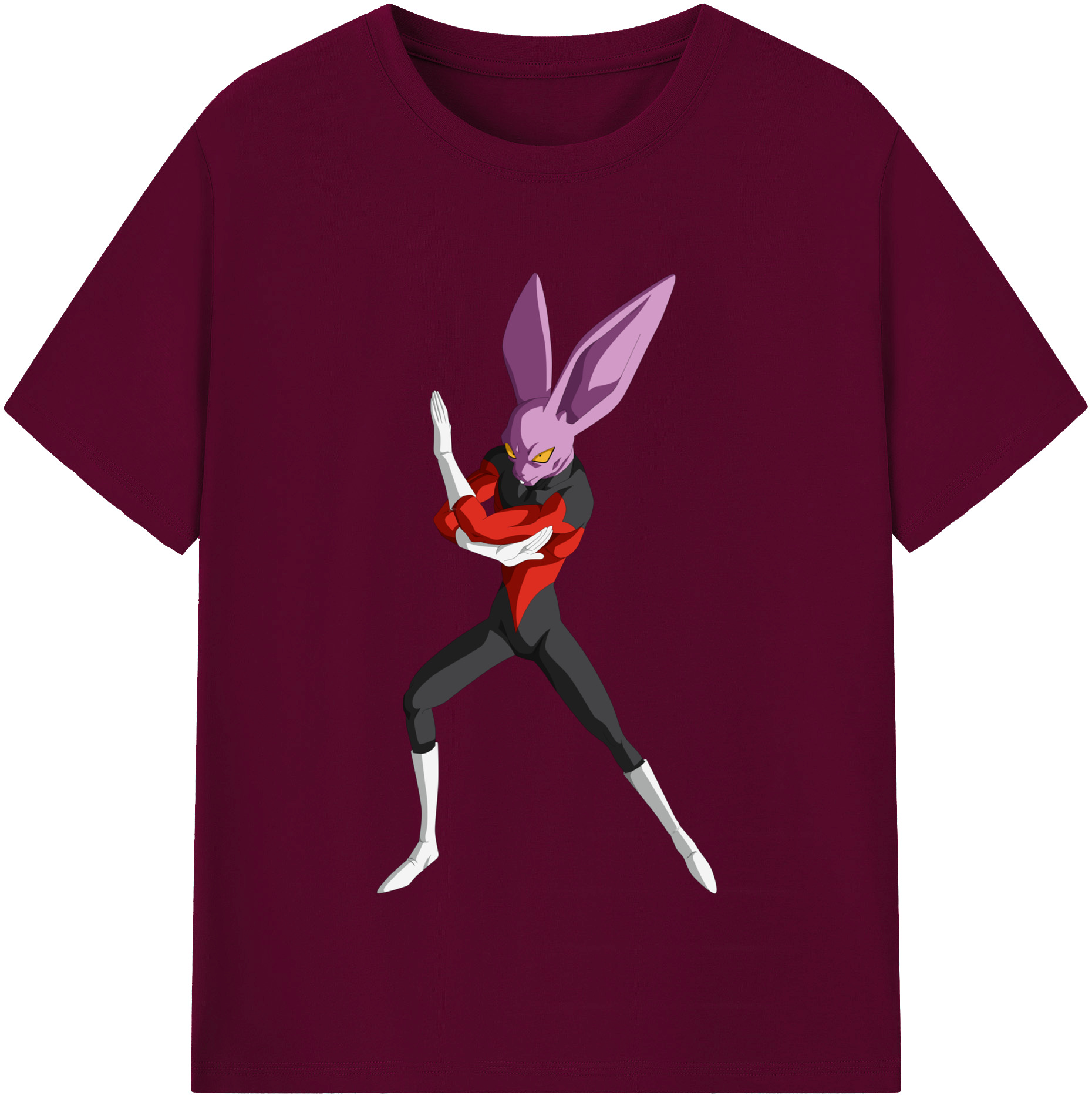 （画像用） ドラゴンボール ビルス 破壊神ビルス DRAGON BALL Beerus Birusu レディースカジュアルプリントTシャツ（綿100％）